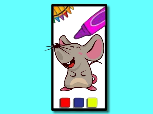 Funny Mouse Coloring Time img